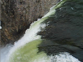 On the brink of Yellowstone's Lower Falls
