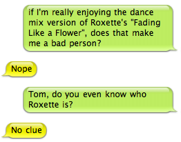 Roxette IM conversation