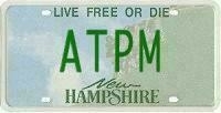 ATPM license plate